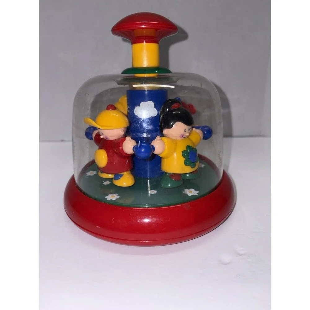 TOLO First Friends Carousel Press Spinning Toy Toddler Baby Einstein 90s